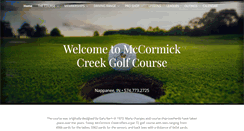 Desktop Screenshot of mccormickcreekgc.com