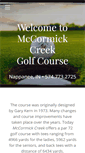Mobile Screenshot of mccormickcreekgc.com