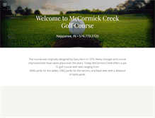 Tablet Screenshot of mccormickcreekgc.com